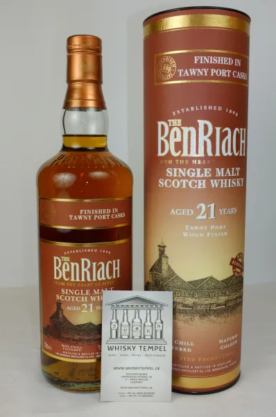 BENRIACH 21Y - Tawny Port Wood Finish - 46%