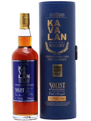 KAVALAN – Solist Single Cask Strength – Vinho Barrique – Single Malt Whisky - 57,8% 0,7L