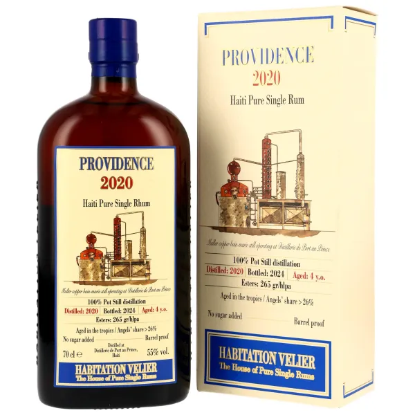 PROVIDENCE 2020/2024 -Haitian Pure Single Rum - Habitation Velier 55% 0,7L