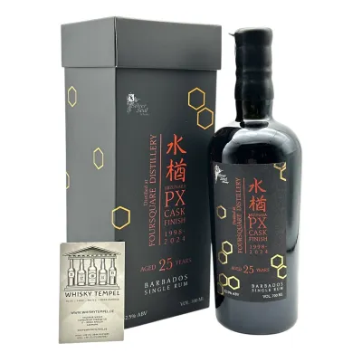 FOURSQUARE 25Y - 1998 - Mizunara & PX Cask Finish (Silver Seal & Distilia) - 52,5% 0,7L FOURSQUARE 25Y - 1998 - Mizunara & PX Cask Finish (Silver Seal & Distilia) - 52,5% 0,7L